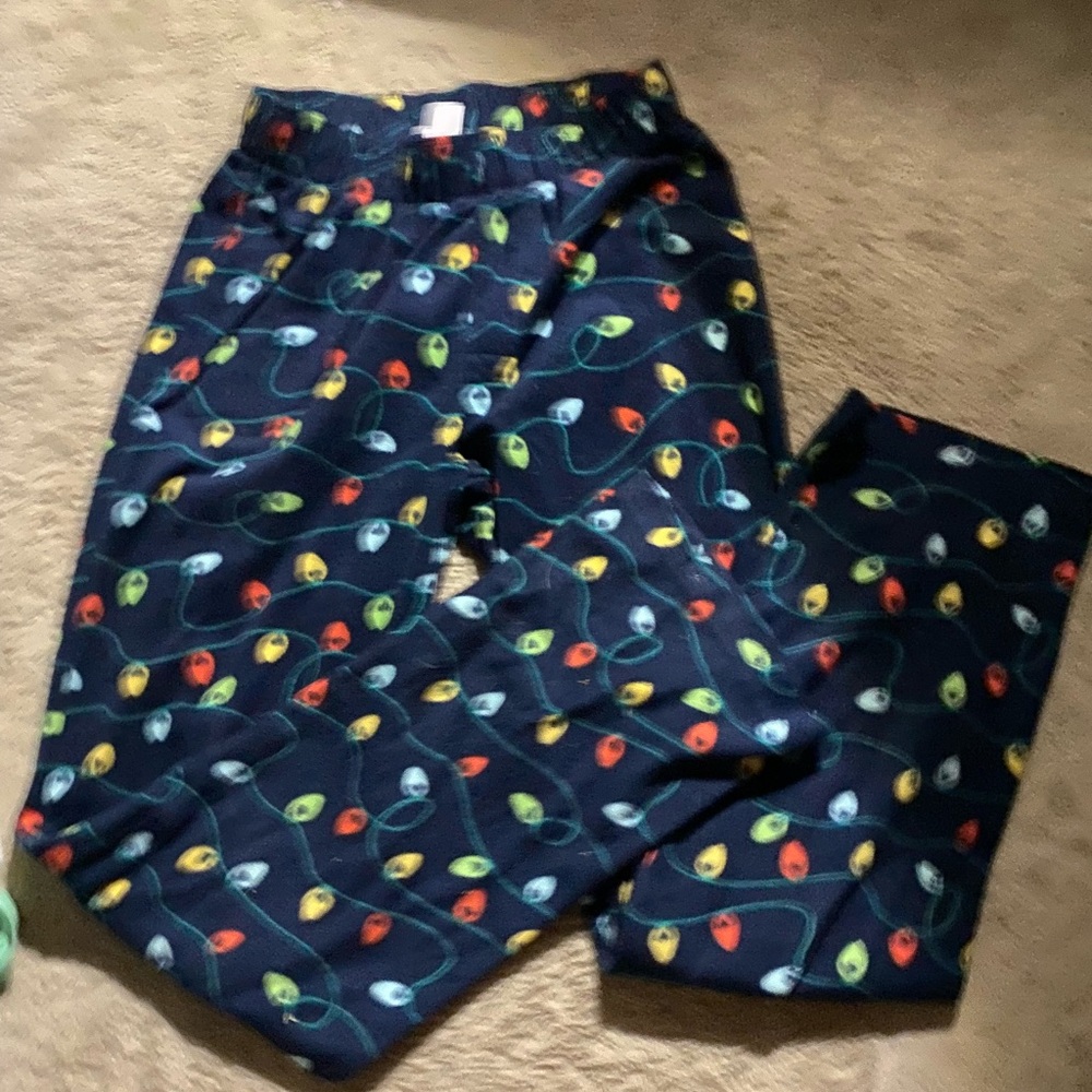 Target Xmas lights PJ pants